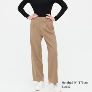 Uniqlo TALL Wide-Fit Pleated Pants